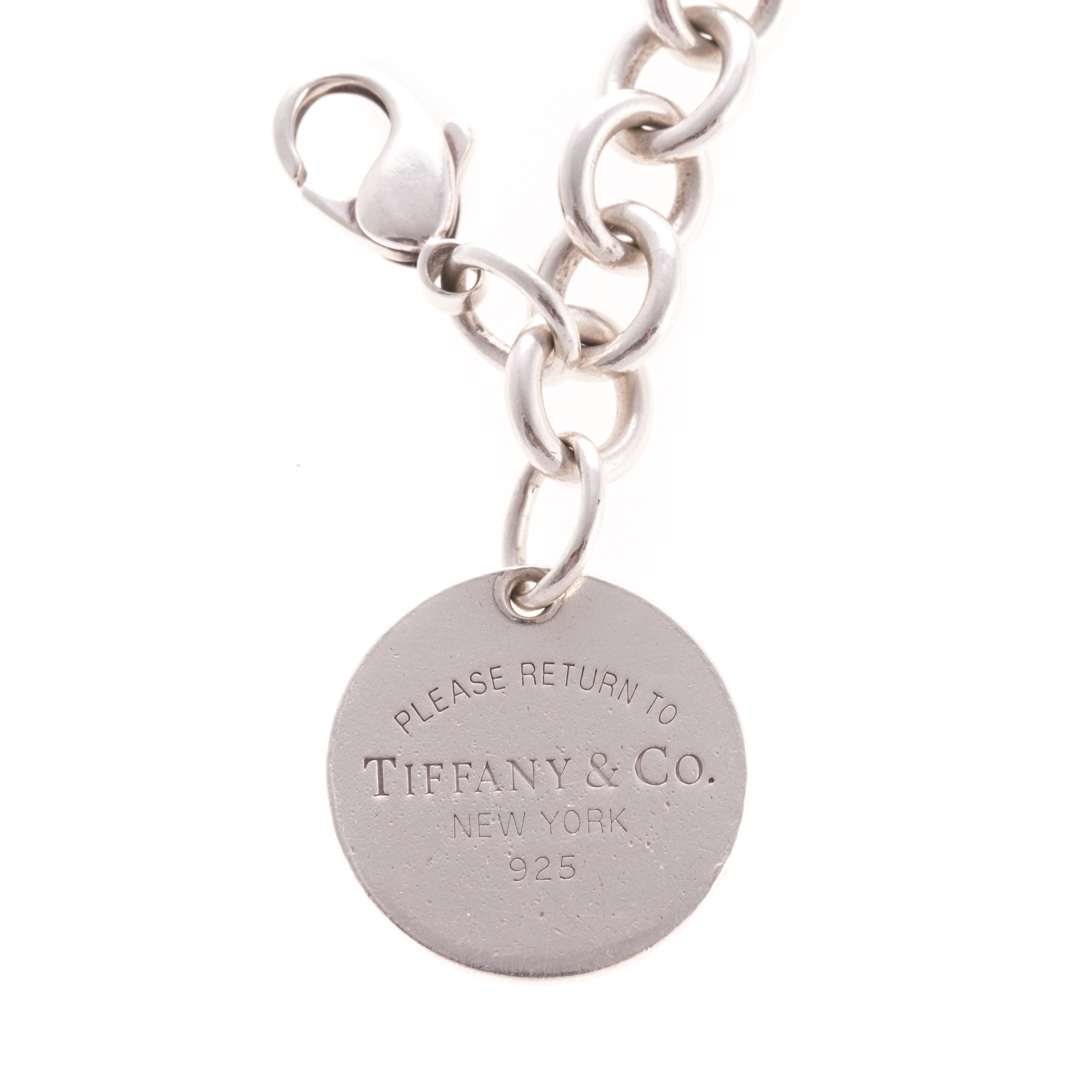 Appraisal: A Return to Tiffany Charm Bracelet by Tiffany Sterling silver