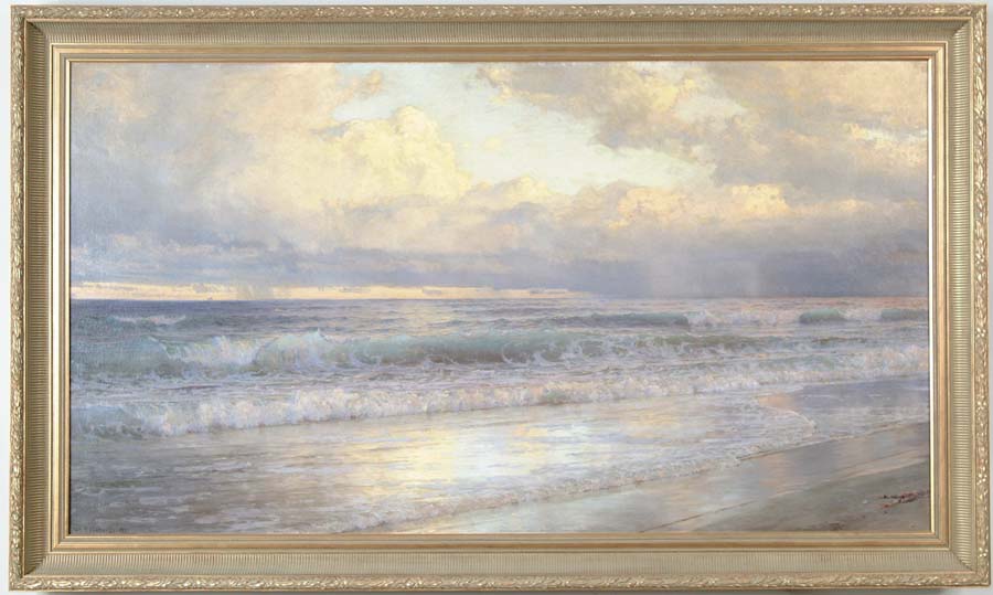 Appraisal: WILLIAM TROST RICHARDS American - SEASCAPE Scene shows multiple waves