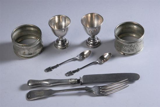 Appraisal: SELECTION OF CONTINENTAL SILVER FLATWARE Including twelve Swedish demitasse spoons