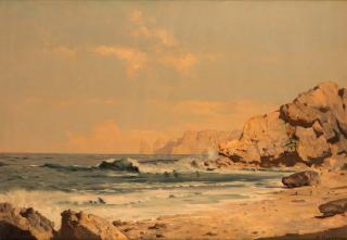 Appraisal: ALEKSEY VASILIEVICH HANZEN RUSSIAN - Coastal Scene oil on canvas