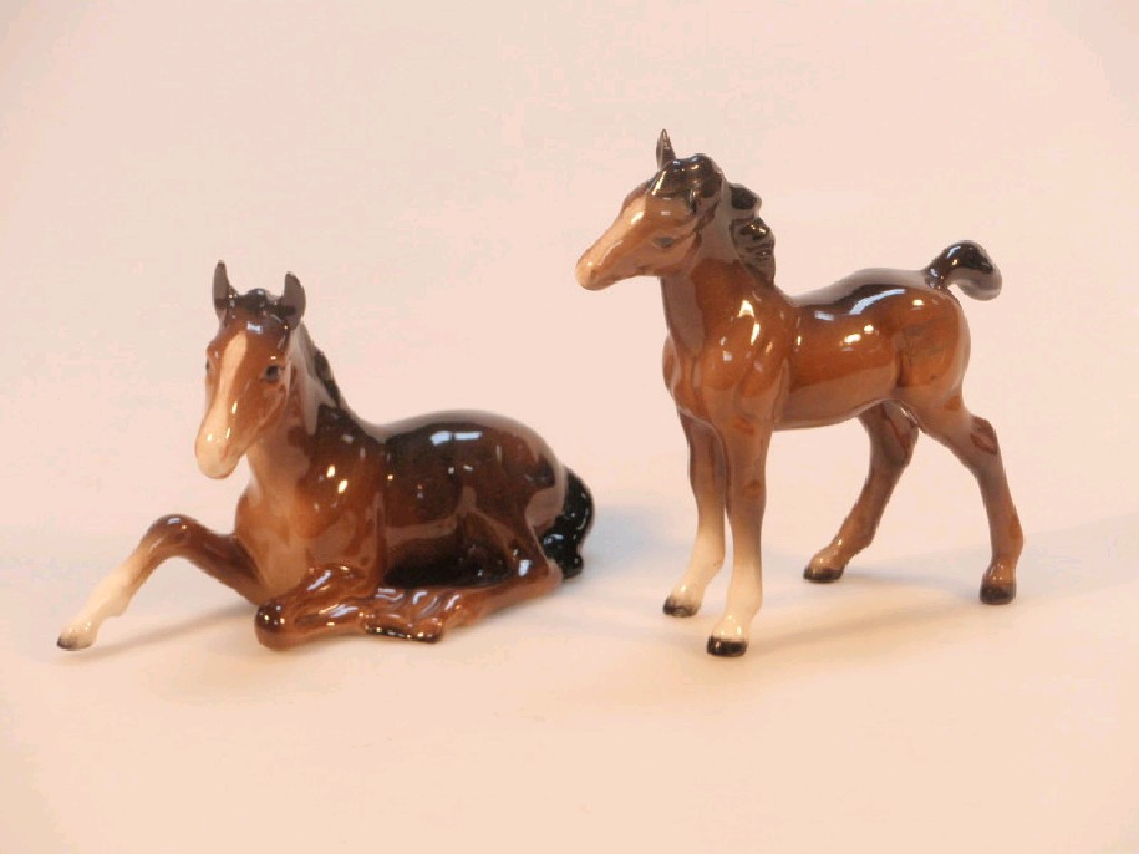 Appraisal: A Beswick figure of a recumbent pony modelled cm high