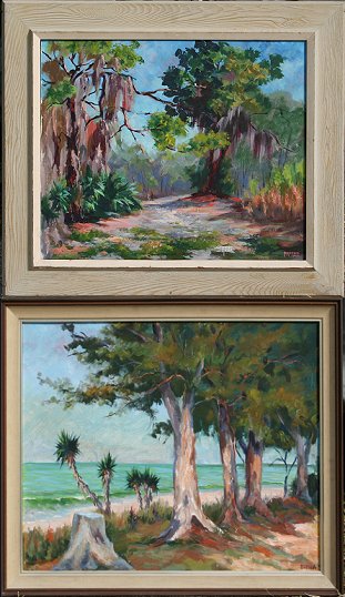 Appraisal: STEWART Douglas American th C Florida Landscapes OIL C Oil