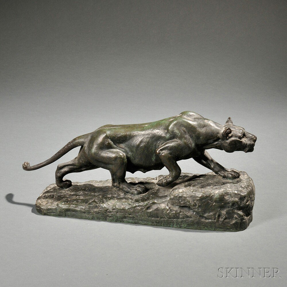 Appraisal: After Isadore Bonheur French - Stalking Panther the bronze cast