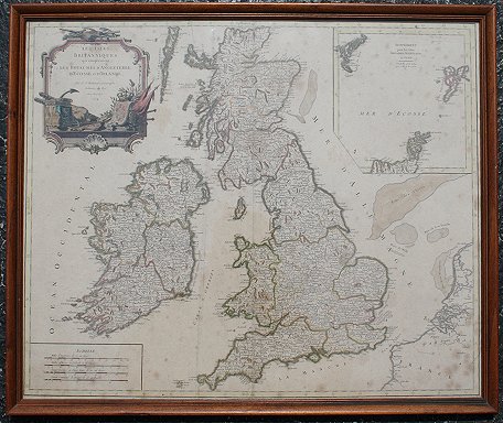 Appraisal: LES ISLES BRITTANNIQUES BRITISH MAP ROBERT Dated by Robert de