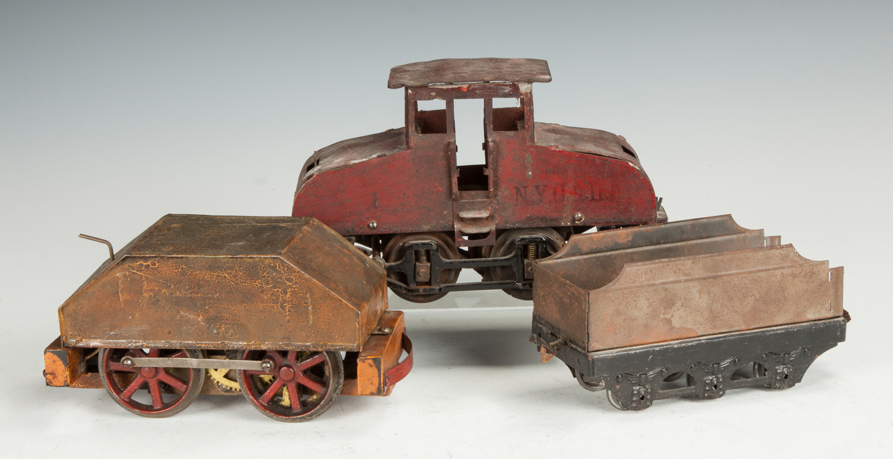 Appraisal: Carlisle and Finch Mining Locomotive with mining cars Together with