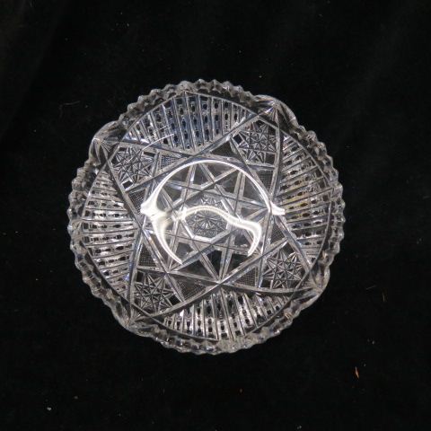 Appraisal: Cut Glass Dish brilliant period star center