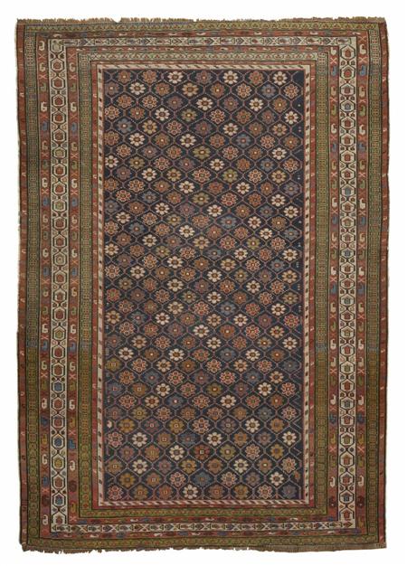 Appraisal: A Shirvan rug late th early th century the indigo