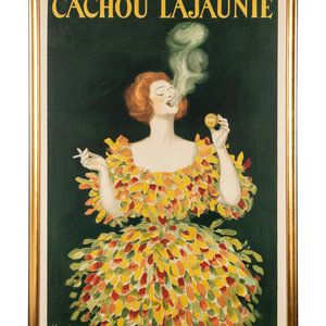 Appraisal: Leonetto Cappiello French - Cachou Lajaunie chromolithograph signed Cappiello in