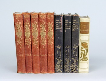 Appraisal: A Lot of Decorative Bound Books ca - The Essays