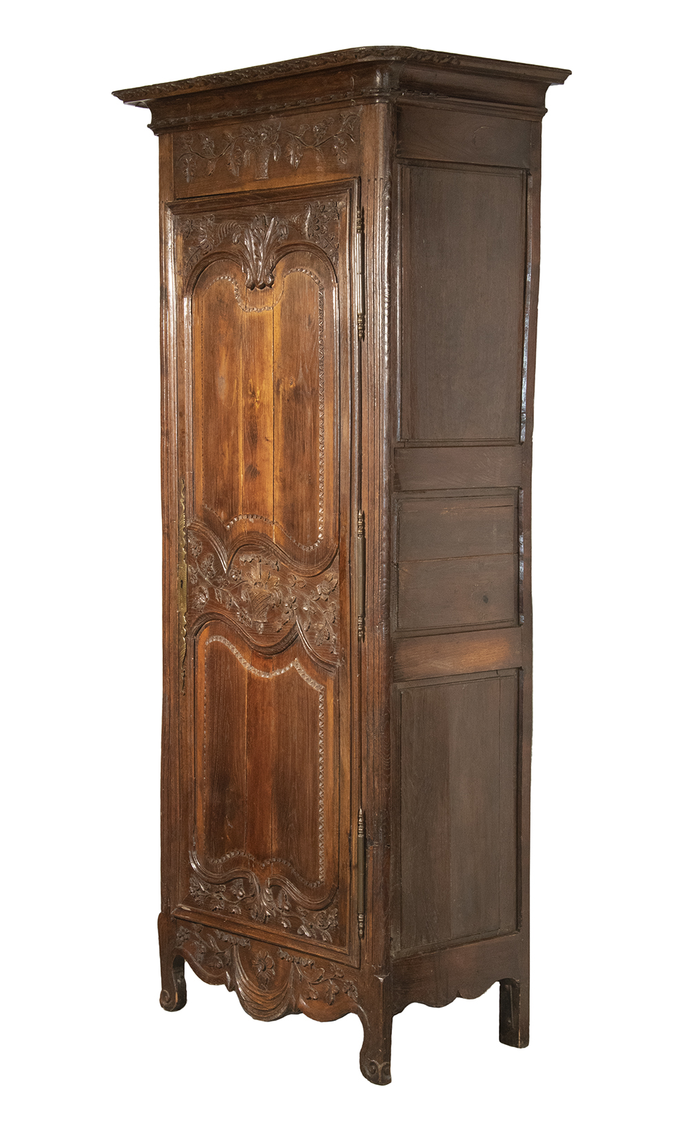 Appraisal: CARVED FRENCH CUPBOARD th c Louis XVI Provincial Carved Oak