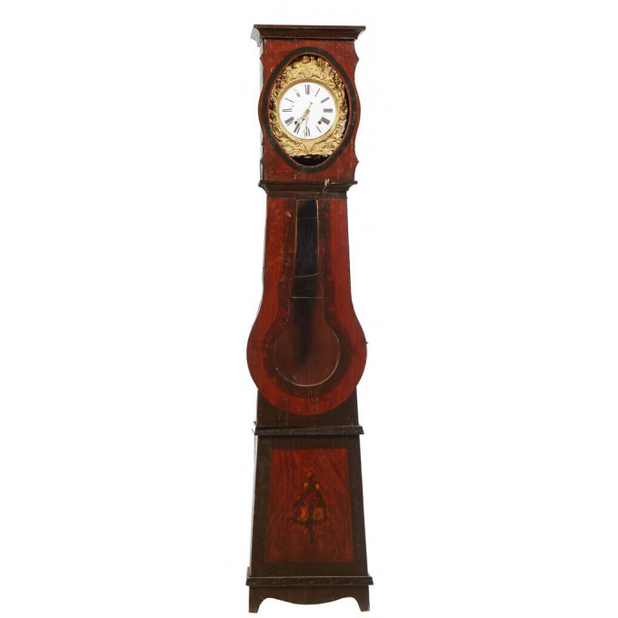 Appraisal: French Provincial Faux Bois Pine Tallcase Clock th c the