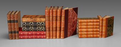 Appraisal: assorted leather-bound books five volumes Bandet Varlds Kulturen in Swedish