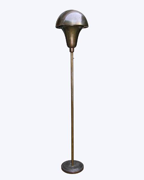 Appraisal: A French patinated mixed metal torch re circa The domed