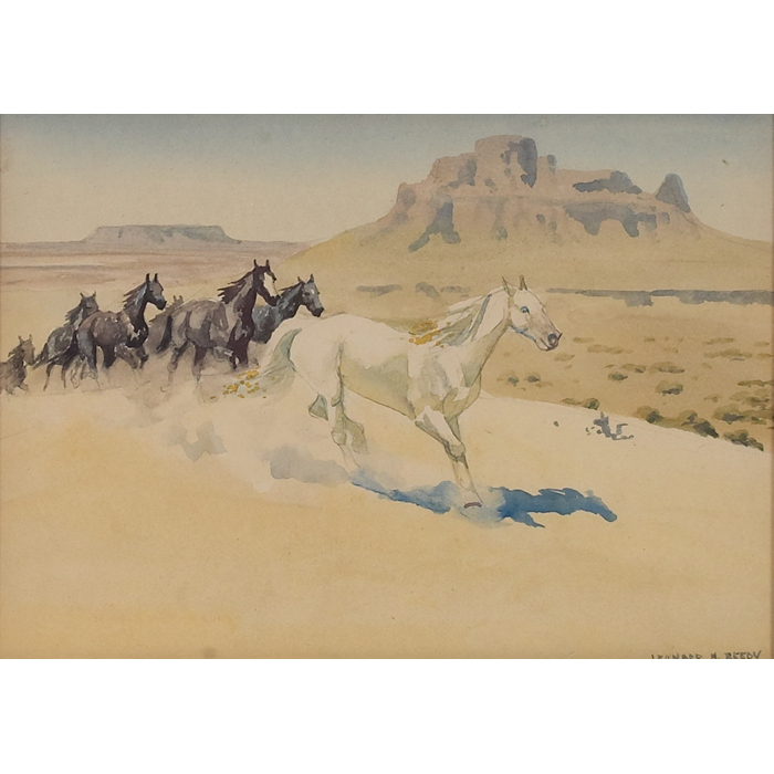 Appraisal: Leonard Howard Reedy American - ''The Wild Herd '' c