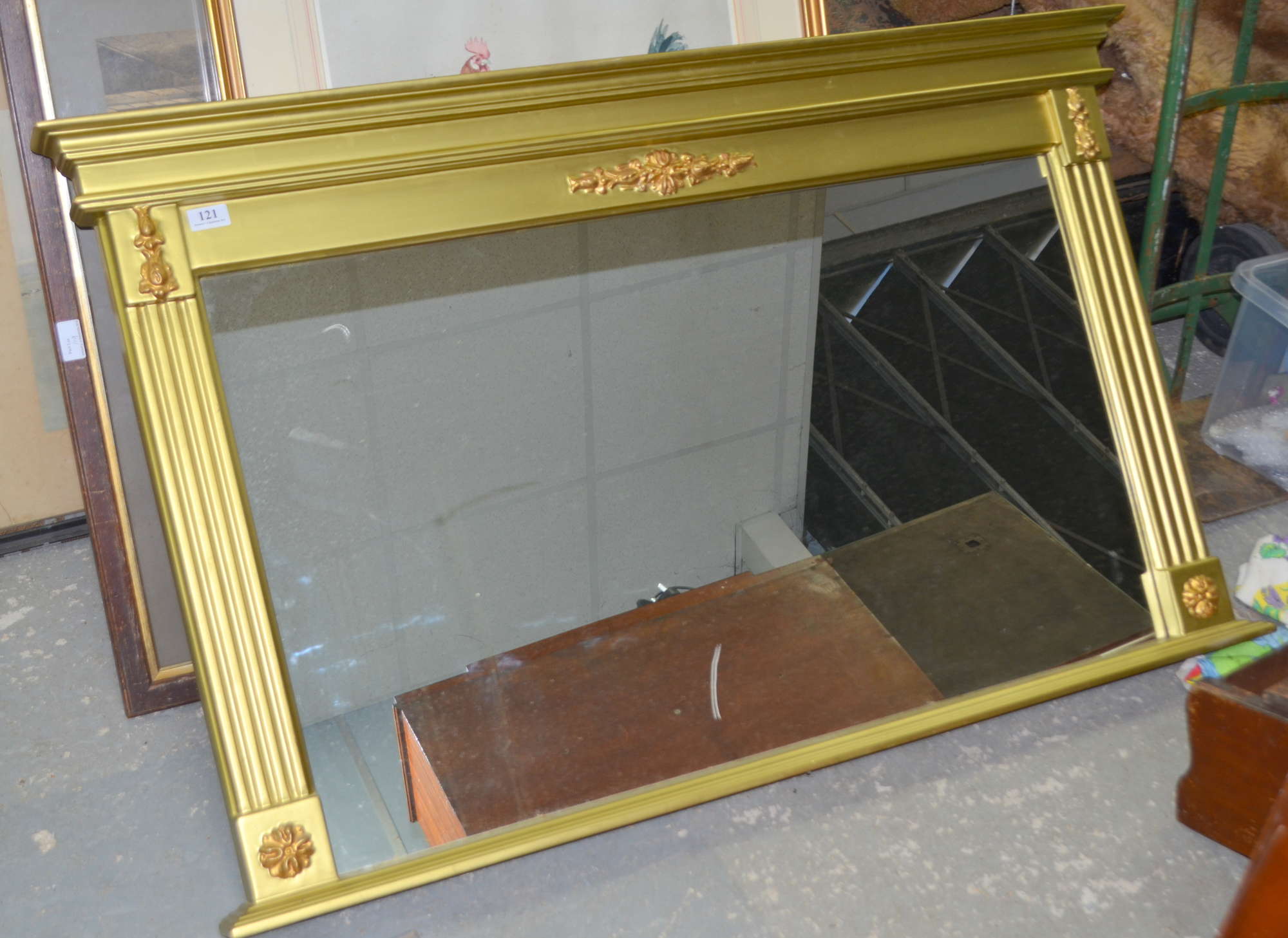 Appraisal: Regency style overmantle mirror