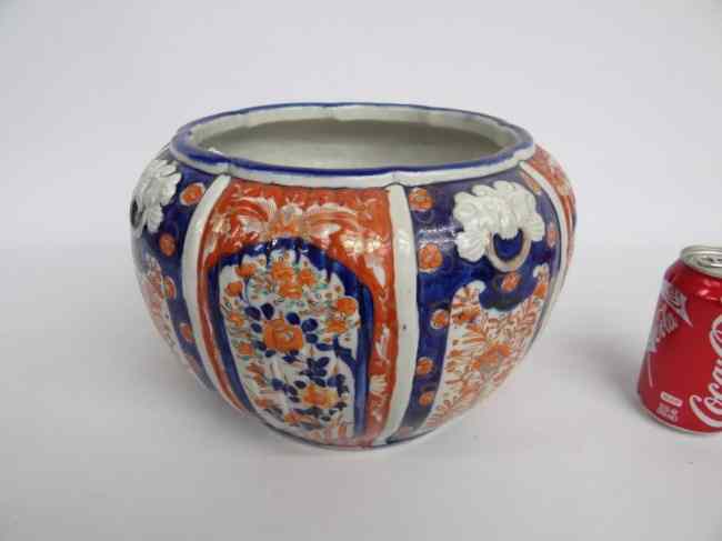 Appraisal: Asian porcelain planter '' Diameter '' Ht Has hairline