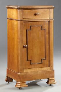 Appraisal: French Louis Philippe Carved Cherry Nightstand French Louis Philippe Carved