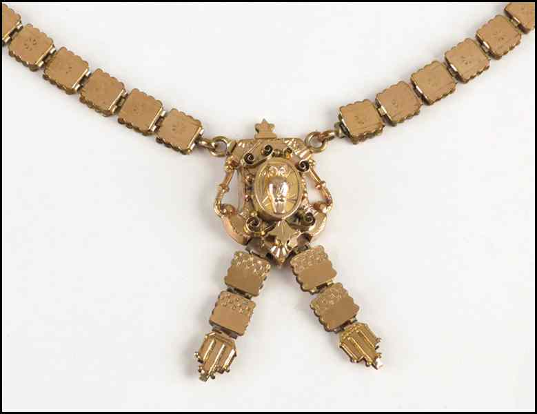 Appraisal: VICTORIAN GOLD FILLED NECKLACE Length '' Condition No Specific Condition