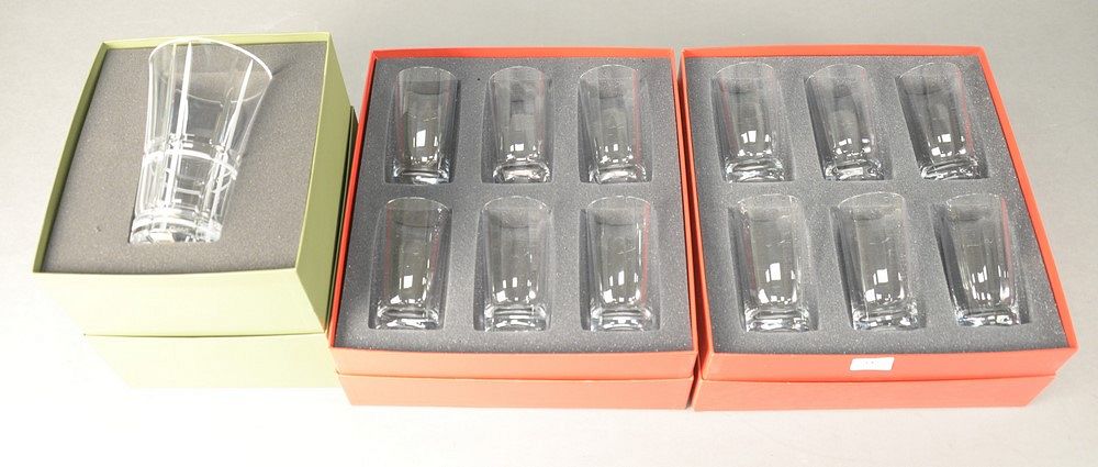 Appraisal: Set of Twelve Baccarat Glasses having original fitted boxes along