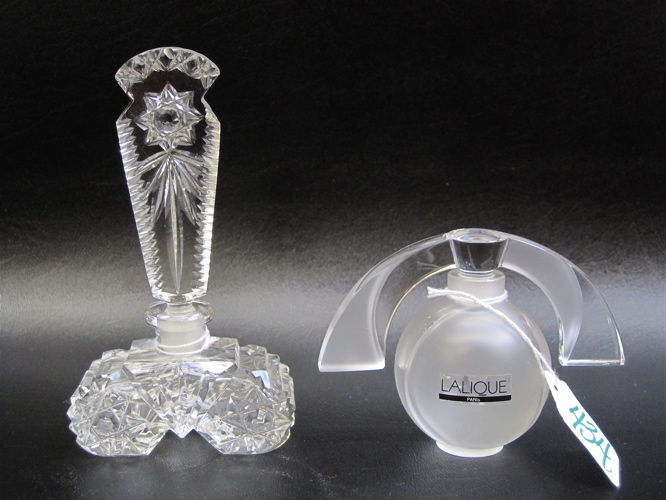 Appraisal: A LALIQUE CZECH CRYSTAL PERFUMES pieces The Lalique made for