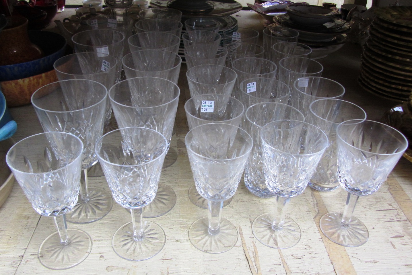 Appraisal: A part suite of Waterford cut glass