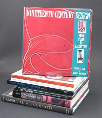 Appraisal: Seven books on Arts and Crafts design comprising American Arts