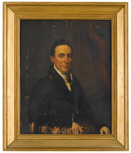 Appraisal: American School th centuryportrait of a gentleman