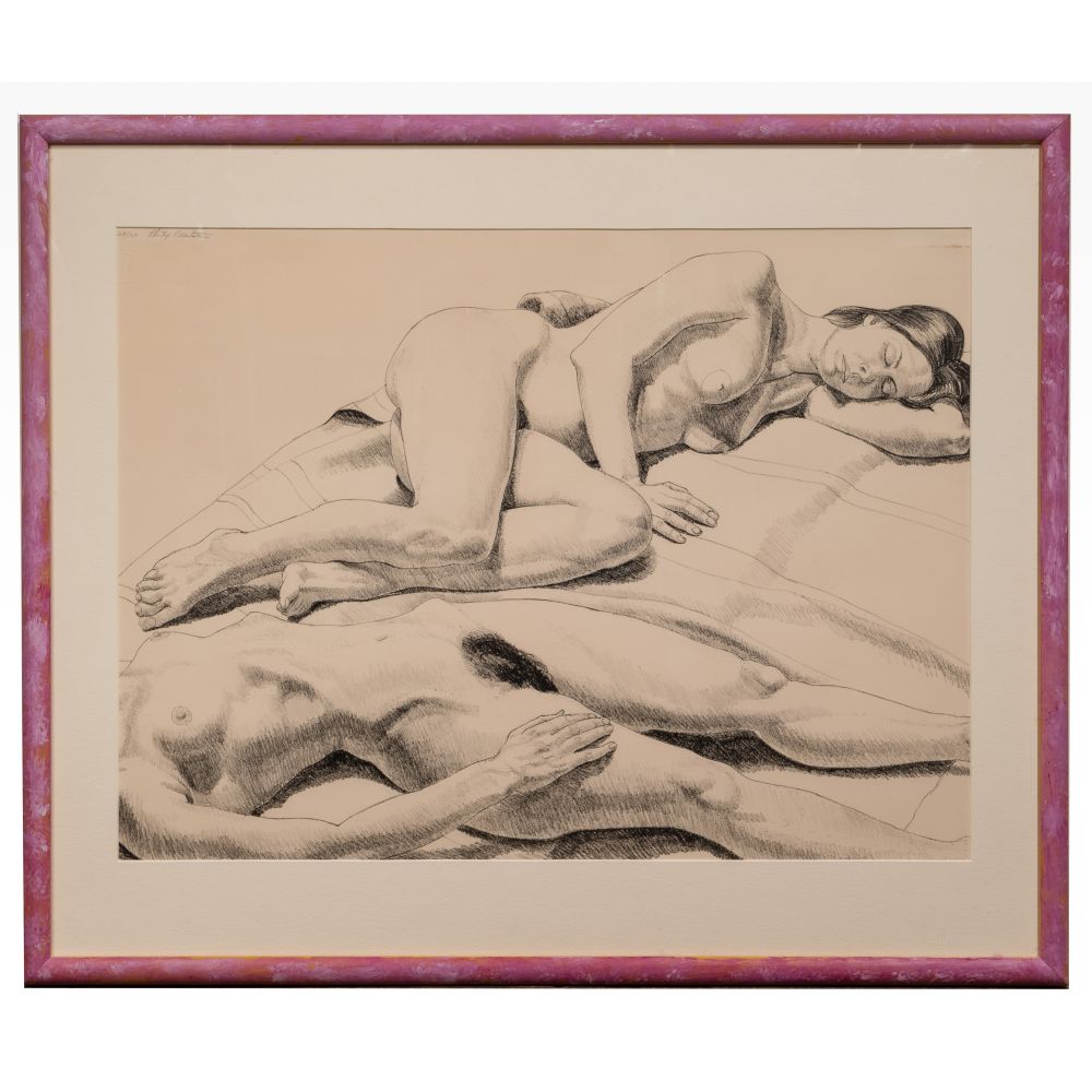 Appraisal: PHILIP PEARLSTEIN AMERICAN B LITHOGRAPHUndated pencil signed upper left pencil