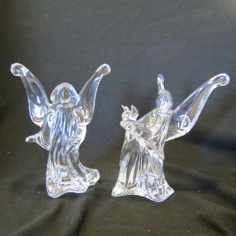 Appraisal: Baccarat Crystal Figurines of Angels signed excellent