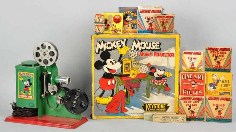 Appraisal: Keystone Disney Mickey Mouse Movie Projector Toy Description American Working