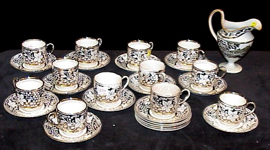 Appraisal: Set of twelve early th C silver luster demitasse cups