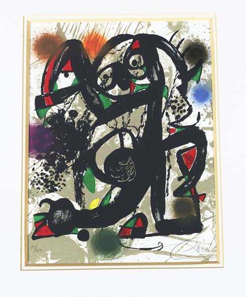 Appraisal: MIRO JOAN From Der Lithograph III lithographer III Lithograph as