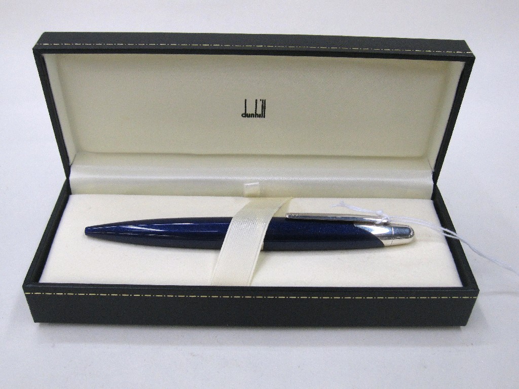 Appraisal: Cased Dunhill ballpoint pen with twist-top action