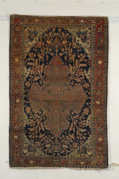 Appraisal: Sarouk Rug West Persia late th century even wear to