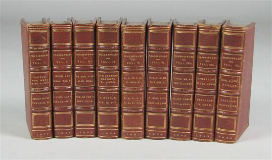 Appraisal: Nine Volume Set of Fore Edge Painted Books The Plays