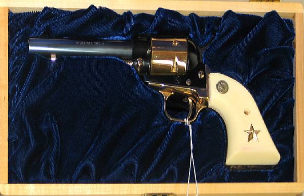 Appraisal: A cased Colt Alamo Commemorative single action Army revolver Serial