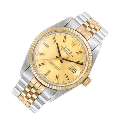 Appraisal: Gentleman's Stainless Steel and Gold Wristwatch Rolex Estimate -