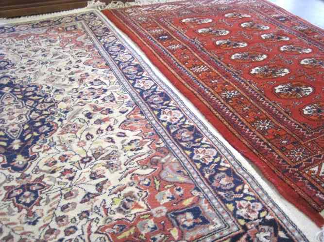 Appraisal: TWO HAND KNOTTED ORIENTAL AREA RUGS ' '' X '