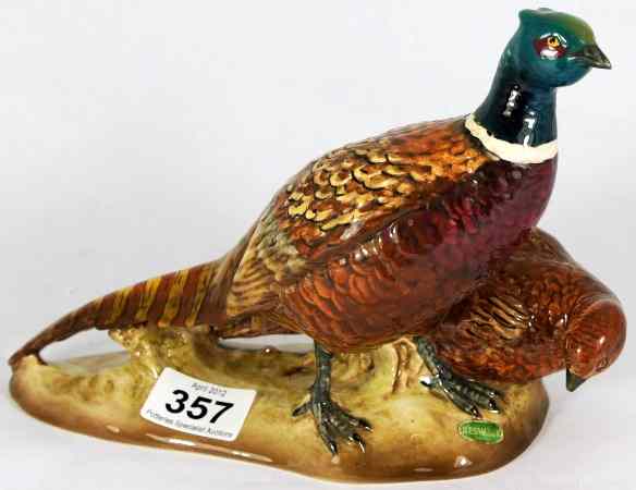 Appraisal: Beswick pair of Pheasants