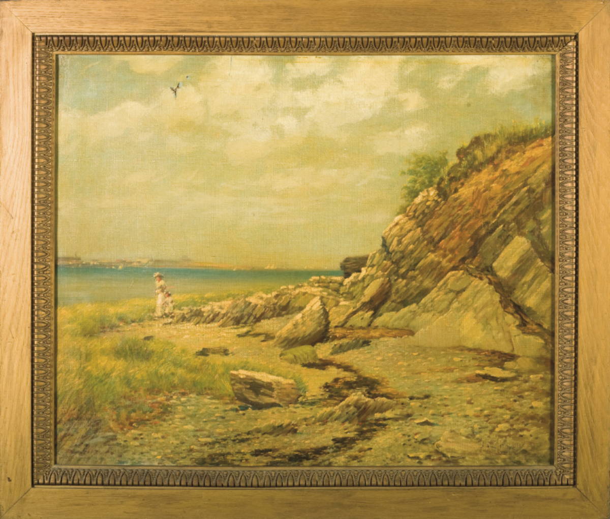 Appraisal: AMERICAN IMPRESSIONIST SHORE SCENE AT HOUGH'S NECK QUINCY MASSACHUSETTS BOSTON