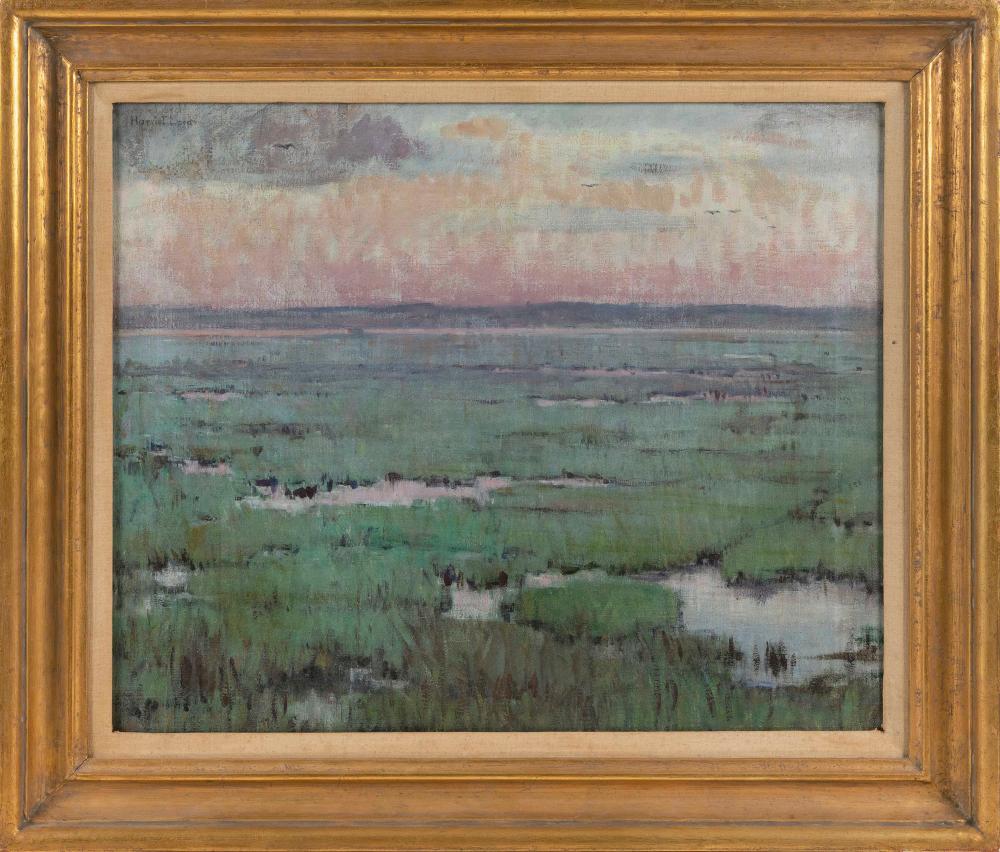 Appraisal: HARRIET LORD MASSACHUSETTS NEW JERSEY - MARSH LANDSCAPE OIL ON