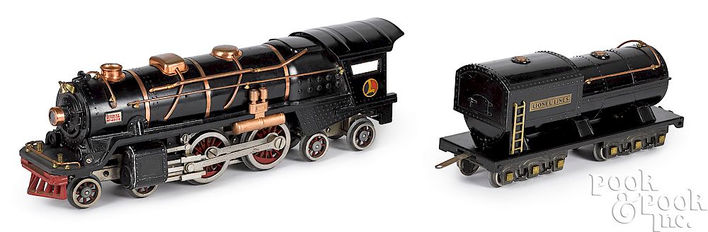 Appraisal: Lionel train locomotive and tender Lionel standard gauge E train