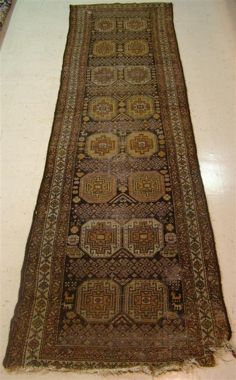 Appraisal: ORIENTAL BROWN RUNNER x INCHES