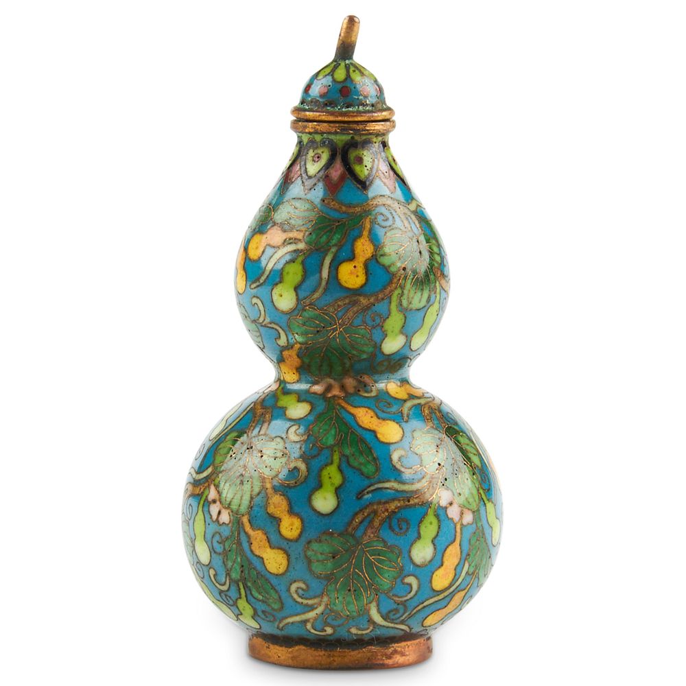 Appraisal: Chinese Double Gourd Cloisonne Snuff Bottle - Marked Cloisonne enameled