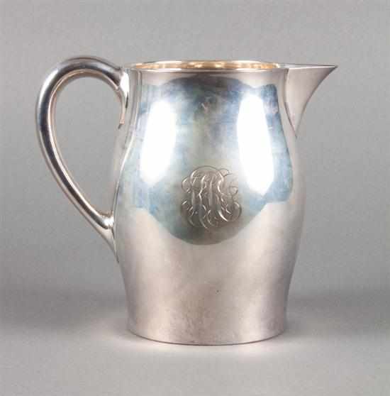 Appraisal: American sterling silver Paul Revere reproduction water pitcher Watson made