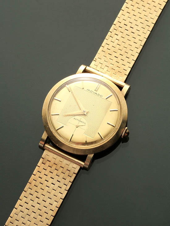 Appraisal: Gentleman's -Karat Yellow-Gold Automatic Wristwatch Movado Swiss Circa Circa Having