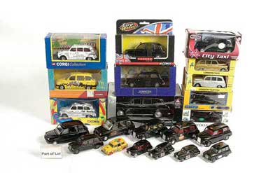 Appraisal: Corgi Budgie Matchbox a mixed group of Taxis To include