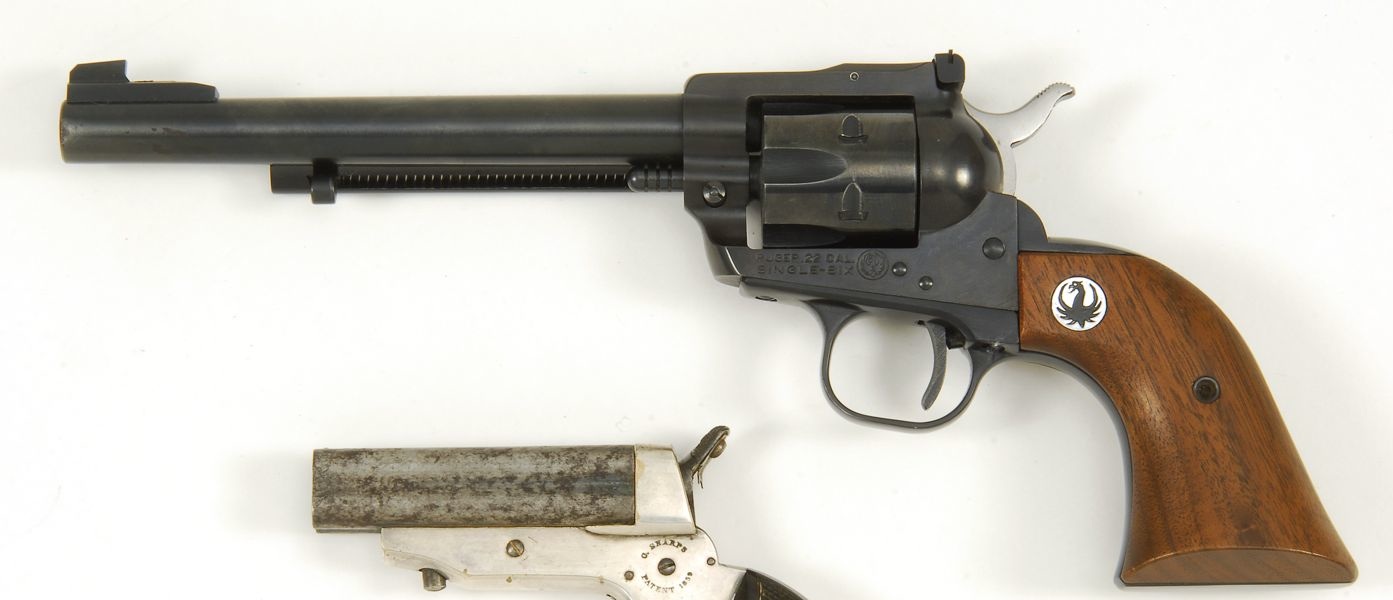 Appraisal: RUGER SINGLE-SIX REVOLVER cal Serial With larger interchangeable cylinder Leather