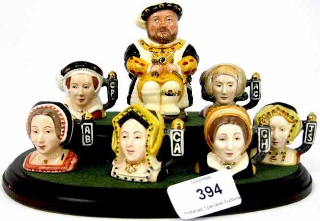 Appraisal: Set of Royal Doulton Tiny Character Jugs King Henry VIII