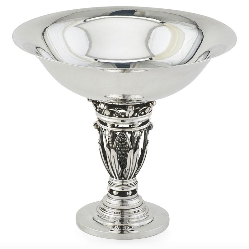 Appraisal: JOHAN ROHDE GEORG JENSEN Fine and large tazza Condition Report